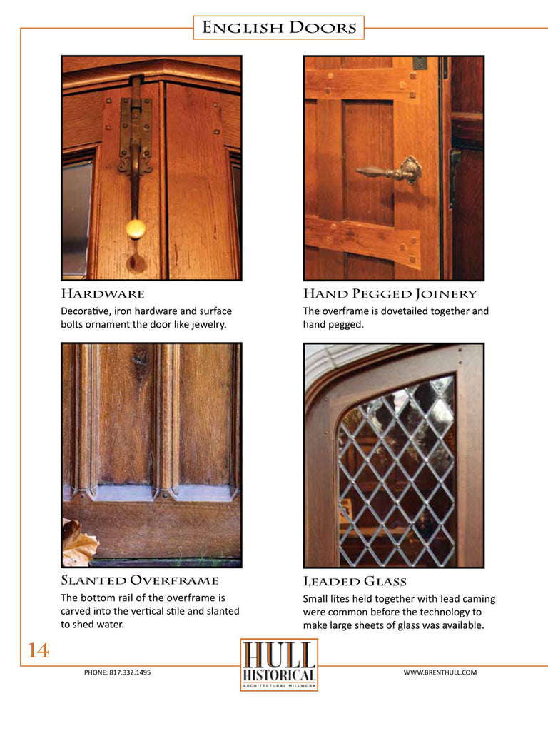 Authentic Historic Doors Instant PDF Download Hull Millwork Shop