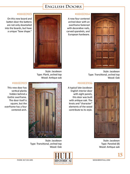 Authentic Historic Doors - Instant PDF Download
